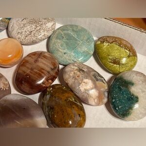 1 lb (!) Mystery Palm Stone Crystal Bundle